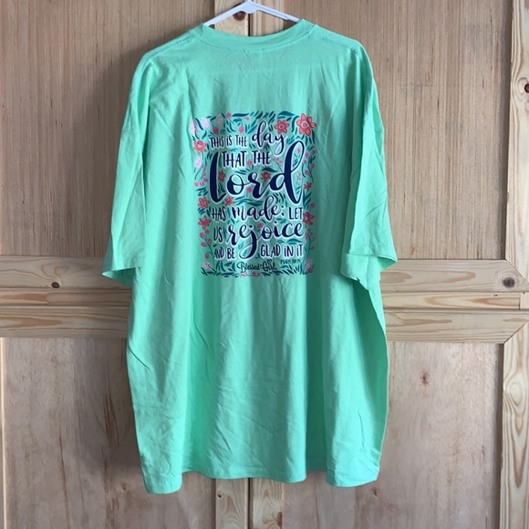 Optima Blessed girl Christian spring/summer graphic tee shirt size 3XL - Picture 3 of 5